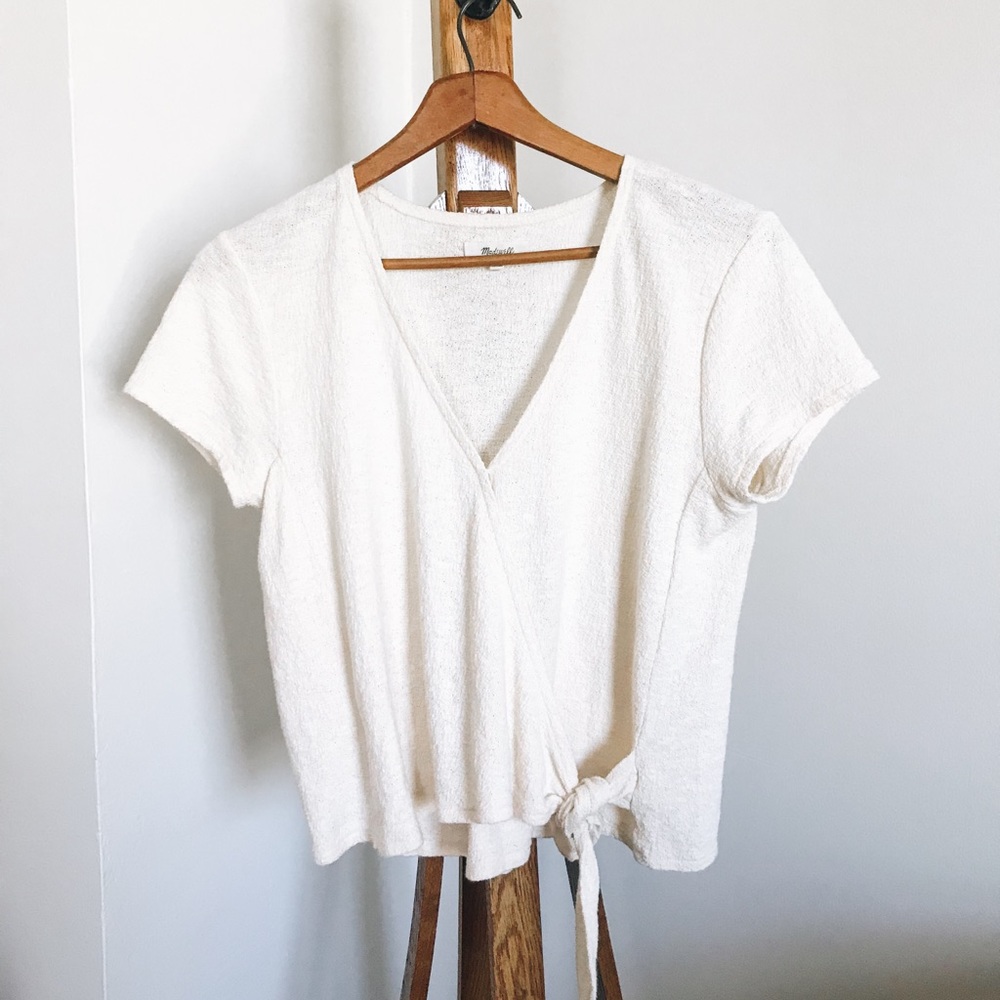 Madewell Cream Crop Top